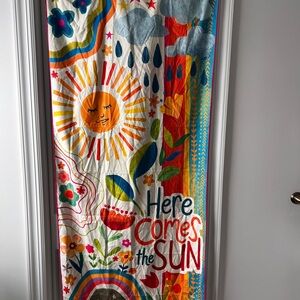 NATURAL LIFE Colorful Sun and Floral Tapestry/outdoor towel quick dry